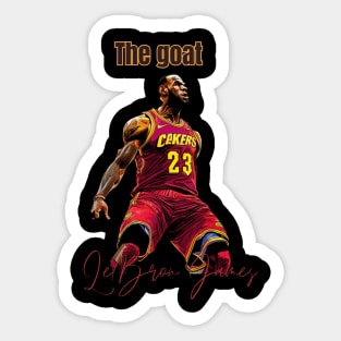 Lebron James Victor illustration artwork Sticker